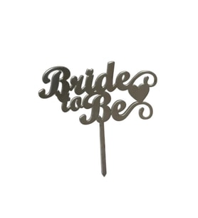 Bride To Be Yazılı Çerçeveli Aynalı Pleksi Gümüş