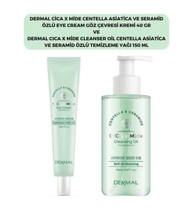 Dermal Cıca X Mide Centella Asiatica Özlü Göz Çevresi Kremi ve Temizleme Yağı
