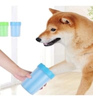 Pati Ayak Yıkama Kovası Silikon Jel Fırçalı Kedi Köpek (Küçük )