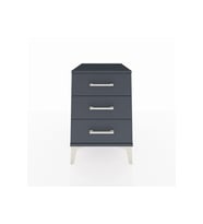 Kronos Komodin 3 Çekmeceli 44x59x64 Antrasit-Antrasit
