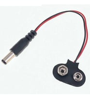 3 Adet - 9 Volt 2.1 Mm Jacklı Pil Başlığı, Adaptör Dönüştürücü Bağlantı Kablosu, Jack Battery Connector, (IC-232A)