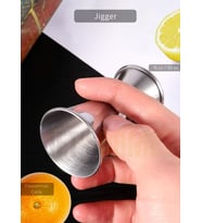 Jigger Çift Taraflı Bar Ölçeği Paslanmaz Kokteyl Ölçeği Barmen Ölçü Kabı Çelik 15/30 cc