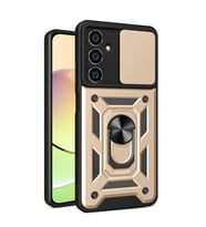 Durukar® Samsung Galaxy A05S Kılıf Pars Lens Yüzüklü Silikon - Gold