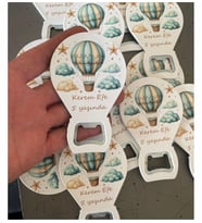 Kişiye Özel Baby Shower Bebek İçin Hediyelik Magnet Hediye Balon Açacak 20 adet