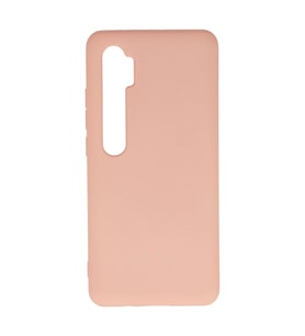 Xiaomi Mi Note 10 Lite Kılıf Nano İçi Kadife Silikon - Pudra