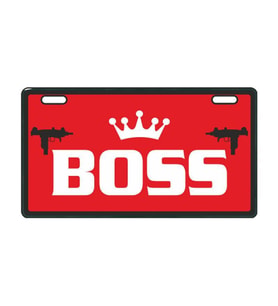 Kırmızı Boss E-Bike Plakalık