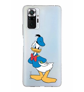 Xiaomi Redmi Note 10 Pro Uyumlu Kapak Donald Duck Tasarımlı Şeffaf Silikon Kılıf