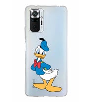 Xiaomi Redmi Note 10 Pro Uyumlu Kapak Donald Duck Tasarımlı Şeffaf Silikon Kılıf