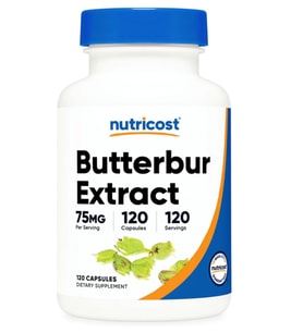Nutricost Butterbur Extract  (75mg) 120 Capsul.Abd Menşei (Renksiz)