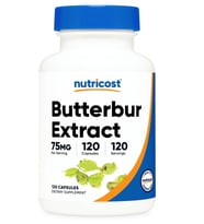 Nutricost Butterbur Extract  (75mg) 120 Capsul.Abd Menşei (Renksiz)