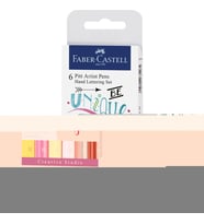 Faber Castell Pitt Kaligrafi Seti Pastel 6'lı 267116 