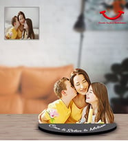 Kişiye Özel Kendin Tasarla Anne Kız Erkek Kardeş Tasarımlı Biblo Model-1