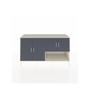 Kronos Konsol 6 Raflı 4 Kapaklı 176x59x99 Aytaşı-Antrasit