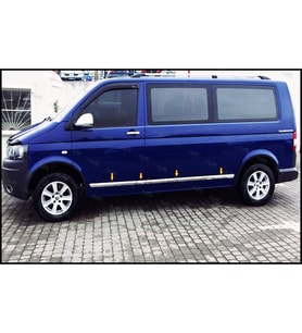 VW T5 Transporter Krom Yan Kapı Çıtası 7 prç 2003-2015 UZUN ŞASE