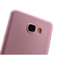 Samsung Galaxy C7 Uyumlu Kılıf Zore Premier Silikon Kapak (Mürdüm)