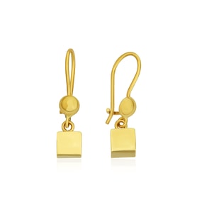 barika Jewelry Kadın Küp Detay Altın Küpe