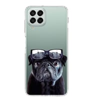 PrintiFy Samsung Galaxy M33 ile Uyumlu Köpek 3 Kamera Korumalı Şeffaf Kılıf