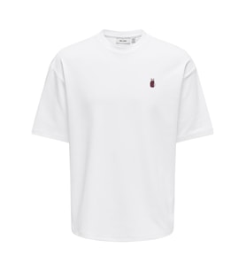 ONSCASPIAN AIRFLEX SS REG EMB TEE Bright White