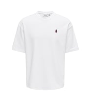 ONSCASPIAN AIRFLEX SS REG EMB TEE Bright White