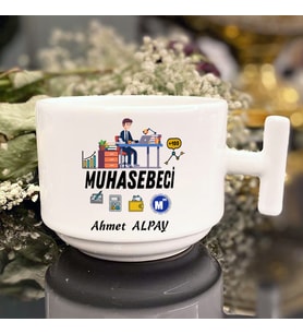 Erkek Muhasebecilere Özel T Kulplu Nescafe Fincanı