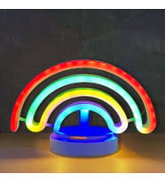 Neon Işık Gece Lambası Ev için Neon Lamba Gökkuşağı Duvar Dekoru