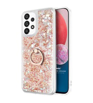 Microsonic Samsung Galaxy A13 4G Kılıf Glitter Liquid Holder Gold (Altın)