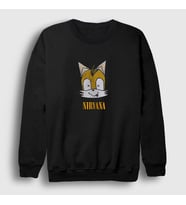 Presmono Unisex Siyah Fox Nirvana Sweatshirt 99198tt
