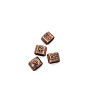 5X10 MM DESENLİ DERİ BİLEKLİK ARA APARATI (100 GRAM) (Bakır)