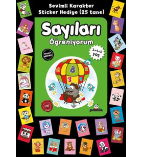 Stickerlı 3+4+5 Yaş Sayıları Öğreniyorum