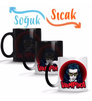 Vampira Bow Down to Varpir Sihirli Kupa Bardak Porselen