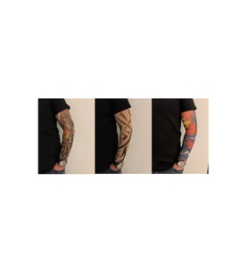 Giyilebilir Dövme 3 Çift 6 Adet Kol Çorap Dövmesi Sleeve tattoo Set14