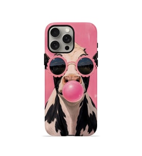 iPhone 15 Pro Max Vorian Çift Katmanlı MagSafe Kılıf Bubblegum Cow