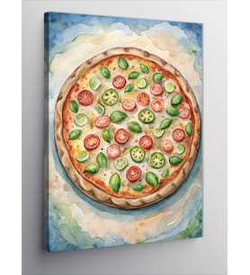 Kanvas Tablo Pizza Temalı