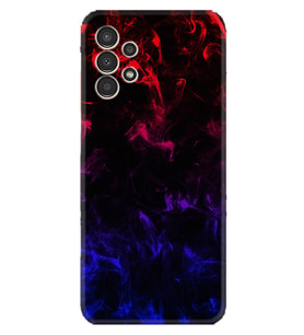 Samsung Galaxy M14 Kılıf Silikon Desen Özel Seri Blue Red Fire 1637