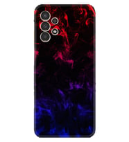 Samsung Galaxy M14 Kılıf Silikon Desen Özel Seri Blue Red Fire 1637