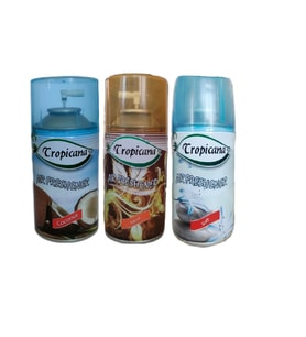 Tropicana Air Freshener Oda Kokusu Coconut Hindistan Ceviz Musk Misk Soft Oda Sprey 260 Ml X 3 Adet