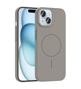 Apple iPhone 15 Kılıf M-safe Şarj Özellikli Zore Ruby Sert Kapak
