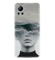 Infınix Note 12 Kılıf Resimli Desenli Baskılı Silikon Mistic Woman 1361