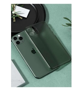 Iphone 12 PRO İLE Uyumlu 0,2 Mm Pp Buzlu Ultra Ince Sert Silikon Kamera Korumalı Kılıf