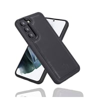 Bouletta Samsung Galaxy S22 Plus Uyumlu Deri Arka Kapak RST1 Siyah