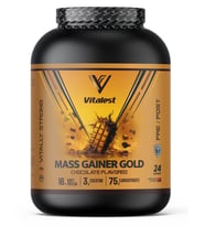 Vitalest Mass Gainer Gold Chocolate Flavored 24 Servis Karbonhidrat Protein Tozu