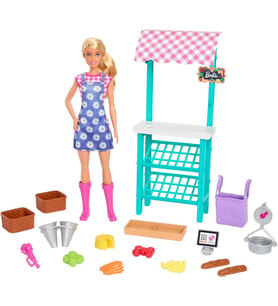 Barbie Çiftçi Pazarı Oyun Seti, 3 Yaş Ve Üzeri, Hcn22 (Çok Renkli)