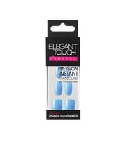 Elegant Touch Express Polished Pastel Blue Kendinden Yapışkanlı Takma Tırnak