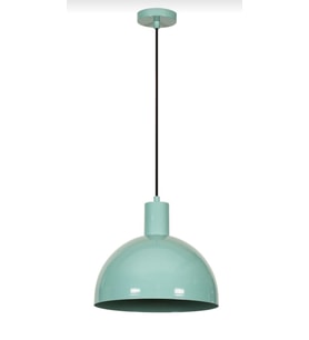 Rys Retro Metal Dekoratif Metal Kafe Mutfak Rustik Su Yeşili Sarkıt Avize Çap:30 cm