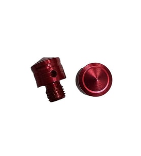 10 Mm Kırmızı Vida Tapası - Ayna Delik Tıkacı Vidası