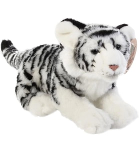 Animals Of The World Floppy Kaplan Peluş Oyuncak, Beyaz, 30cm