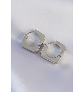 Pirinç Gümüş Renk Kare Küpe 5886 - HPSBYI3165-6719