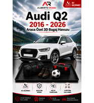 Audi Q2 ALT Tamir Kitli Cepsiz 2016 - 2026 Araca Özel 3D Bagaj Havuzu