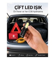Mey İthalat® Taşınabilir Şarjlı LED Fener - 4 Modlu, 2000LM, Ayarlanabilir Odak Yeni Nesil