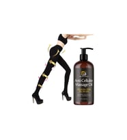 M3 Naturals Anti-Cellulite Massage Oil 240 ml +(S-M)Beden Akıllı Mikro Kapsüllü İnceltici ve Biçimlendirici Tayt